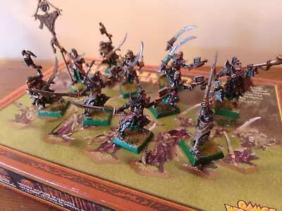 Warhammer Fantasy/Old World Dark Elves Mengil Manhide's Manflayers Regiment • £26