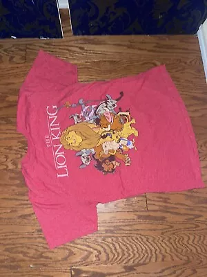 Disney Mens The Lion King Red Graphic T-Shirt Size Medium (HOME12) • $12.90