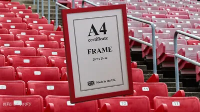 £8 • Buy Football Red Wooden Photo Picture Certificate Frame Lots Of Sizes