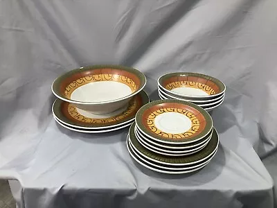 Vintage Casual Ceram  14 Piece Dish Ware Set • $70.79