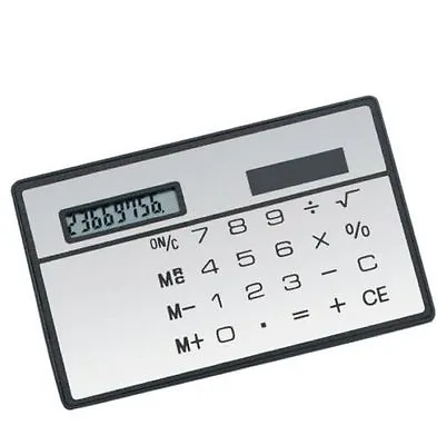 £1.19 • Buy 1PCS 8 Digits Ultra Thin Mini Slim Credit Card Solar Power Pocket Calculator New