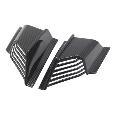 Motorcycle Fairing Winglets Carbon Fiber Style Side Wings Protection Cover Kit • $24.47