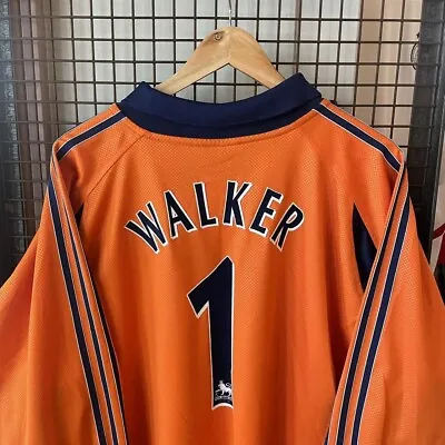 £120 • Buy ORIGINAL Tottenham Hotspur L 2000/01 Goalkeeper Football Shirt Jersey WALKER