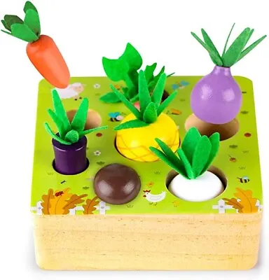 SKYFIELD Wooden Farm Harvest Game Montessori Toy Educational Learning Toy Fo... • $19.96