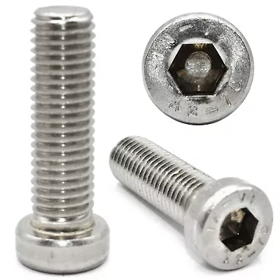£6.89 • Buy M4 M5 M6 M8 A4 Stainless Steel Low Head Socket Cap Screws Allen Key Bolts Hex