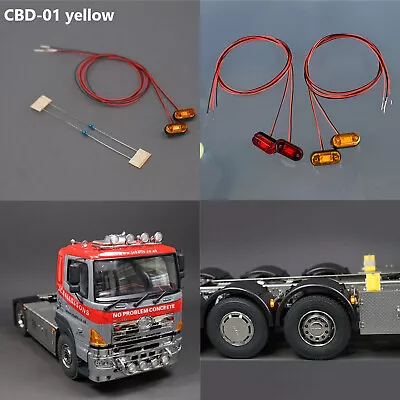 LED Light Warning Light Lamp Position Light For 1/14 Tamiya RC Tractor Truck DIY • £17.40