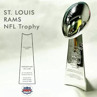 2000 St. Louis Rams Super Bowl XXXIV Vince Lombardi Trophy Fast Shipping • $59.88
