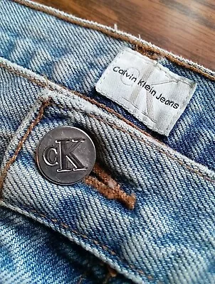 Rare Vintage Calvin Klein Union Made USA Men's Denim Blue Jeans Size 38  X 29  • $16.95