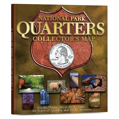 National Park Quarters Collection Map Coin Collector Christmas Gift Album Folder • $19.48