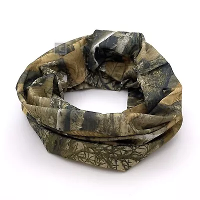 Hunting Snood Head Wrap Scarf Neck Gaiter Shooting Fishing Camo Real Tree Leaf • £3.99