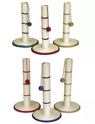 Gor Pets Cat Scratching Post Kitten Sisal Rope Small Or Large Scratcher Play Toy • £22.75