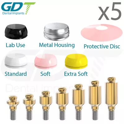 X5 Straight GdtLoc Attachment System Premium Kit Int Hex 2.42 Dental Abutment • $272.50