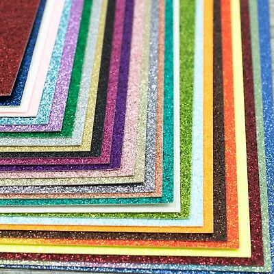 £2.48 • Buy Premium A4 Sparkly GLITTER CARD Sheet Paper Arts Craft Scrapbooking EVERY COLOUR