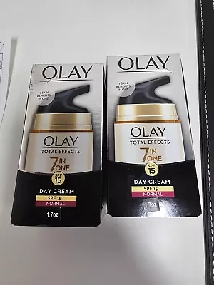 Olay Total Effects 7-in-1 Anti Aging Skin Day Cream Normal SPF15 50gm(Pack Of 2) • $30