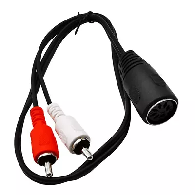 7-Pin 7 PIN DIN Female Jack To 2x RCA Phono Male Plug Audio Cable Adapter 0.5m* • $8.98