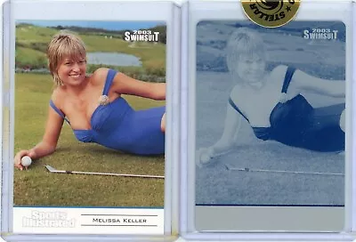 Melissa Keller 2003 Sports Illustrated Si Swimsuit #60 (cyan) Printing Plate 1/1 • $19.99