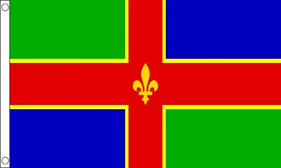 3ft X 2ft (90cm X 60cm) Lincolnshire East Midlands County Polyester Banner Flag • £5.49