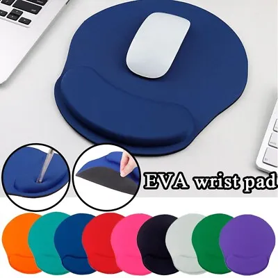 £3.59 • Buy Mouse Mat With Comfort Wrist Support Gel Pad Anti-Slip Computer PC Laptop New