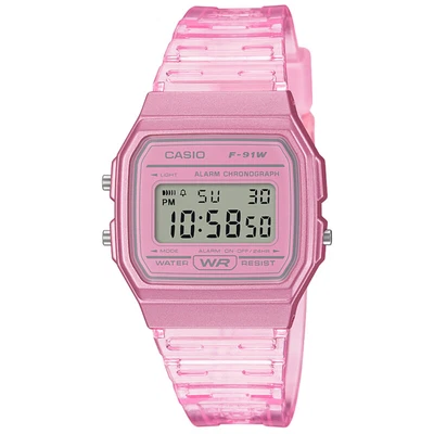 £29.95 • Buy Casio F91 Digital Watch Casual Classic Resin Grey Pink Blue Yellow Neon - F-91w