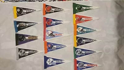 Team NFL Mini Miniature Football Pennants Collection Seahawks Bills Raiders MORE • $18.99