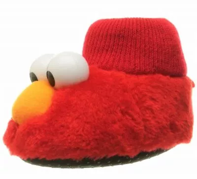 ELMO SESAME STREET Sock Top Puppet Slippers NWT Toddler's Size 5-6 7-8 Or 9-10 • $14.99