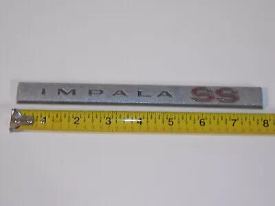 Vintage 1964 1965 Chevrolet Chevy Impala SS Trunk Emblem Script 9704117T • $49