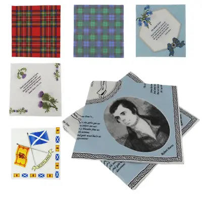 £4.75 • Buy New Party Burns Night Paper Napkins Serviettes - Range Of Designs (Pack Of 20)