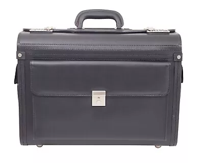 Executive Pilot Case Flight Laptop Business Travel Work Cabin Bag Briefcase6915 • £44.99