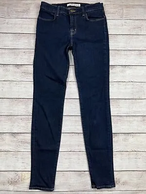 J BRAND Super Skinny Starless Dark Denim Blue Jeans Women's Size 28 • $15.99