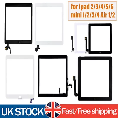 For Apple IPad 2/3/4/5/6/7/8/9 Mini Air Screen Replacement Touch Glass Digitizer • £12.99