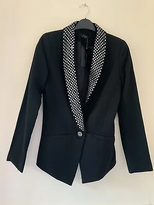 Zara Studded Blazer Black Size S Bnwt • £25