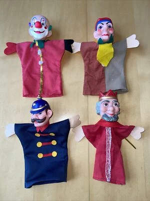 $69.98 • Buy Vintage Mr. Rogers Neighborhood Hand Puppets Set Of 4, PBS Clown Police King