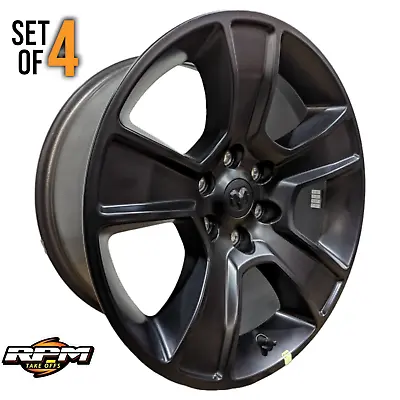 NEW TAKEOFF Ram 1500 Black 20  OEM 6 Lug Factory Wheel 5YD55VCRAA • $395