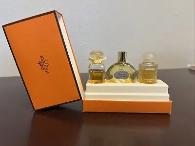 3 Miniature Perfume Bottles Hermes Caleche- Parfum D'hermes-Amazone Rare • $64.90