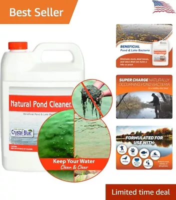 Powerful Natural Pond Cleaner - Removes Muck Fish-Friendly - 1 Gallon • $79.98