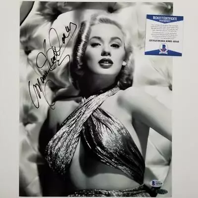 Mamie Van Doren Signed 11x14 Photo #10 Actress Playboy Auto ~ Beckett BAS COA • $115.19