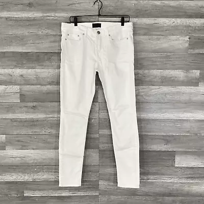 Vince Jeans Size 31 Womens White Denim Tencel Cotton Denim Skinny • $25