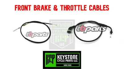 Honda Z50R XR50 CRF50 Extended Front Brake Cable & Throttle Cable Set TB Parts  • $34.95