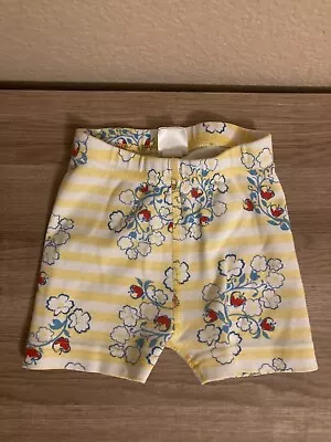 Hanna Andersson Yellow Pajama Shorts 2T 85 CM Disney Snow White Print Striped • $9.99