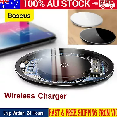 Wireless Charger Fast Charging Pad For Smartphone Samsung Mobile Accessor • $36.99