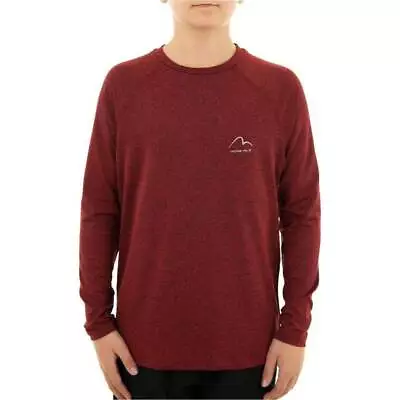 More Mile Kids Train To Run Boys Long Sleeve Running Top Red Training Jersey • £8.50
