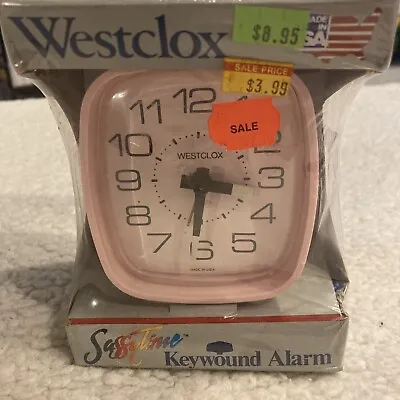 Vintage Westclox 15250 Sassy Time Keywound Alarm Clock New 80’s 90’s Made In USA • $35