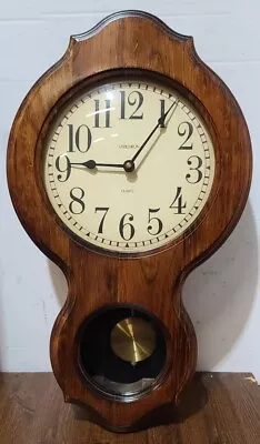 Verichron Quartz Pendulum Regulator  Wall Clock Japan Movement • $39.50