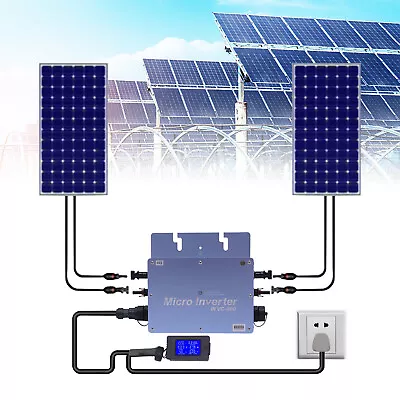 Solar Micro Inverter Grid Tie MPPT Pure Sine Wave DC To AC Waterproof 110V • $103.55