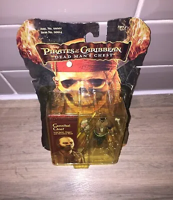 Pirates Of The Caribbean Cannibal Chief Figure - MOC - Sealed - Carded • £14.99