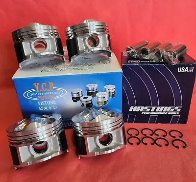 YCP 84.5mm High Compression Pistons + Hastings Honda Acura B20 FULL FLOATING • $255