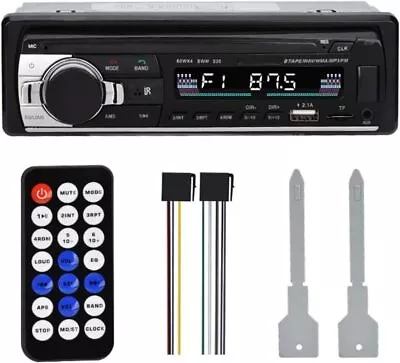 1 Din Car Radio MP3 Player CD DVD USB AM/FM Receiver Bluetooth Hands-Free Call • £10.99