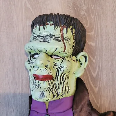 Vintage Gemmy Monster Mash Life Size Frankenstein Hanging Halloween Prop 4Ft • $95