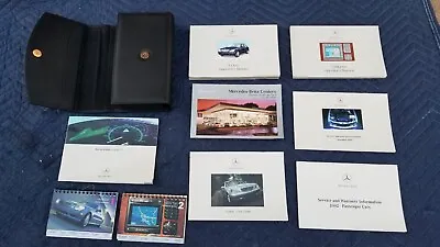2002 Mercedes W220 S-Class Owners Manual Books W/Leather Case And Navigation OEM • $39