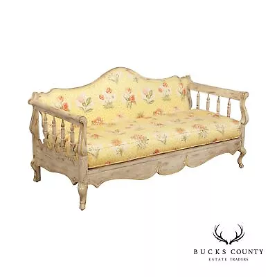 Berkeley Hall Collection French Country Style Distress Painted Sofa • $1795